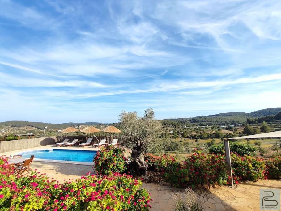 Casa Can Lluc Con Piscina, Jardin Y Vista Al Campo Sant Miquel de Balansat Eksteriør billede