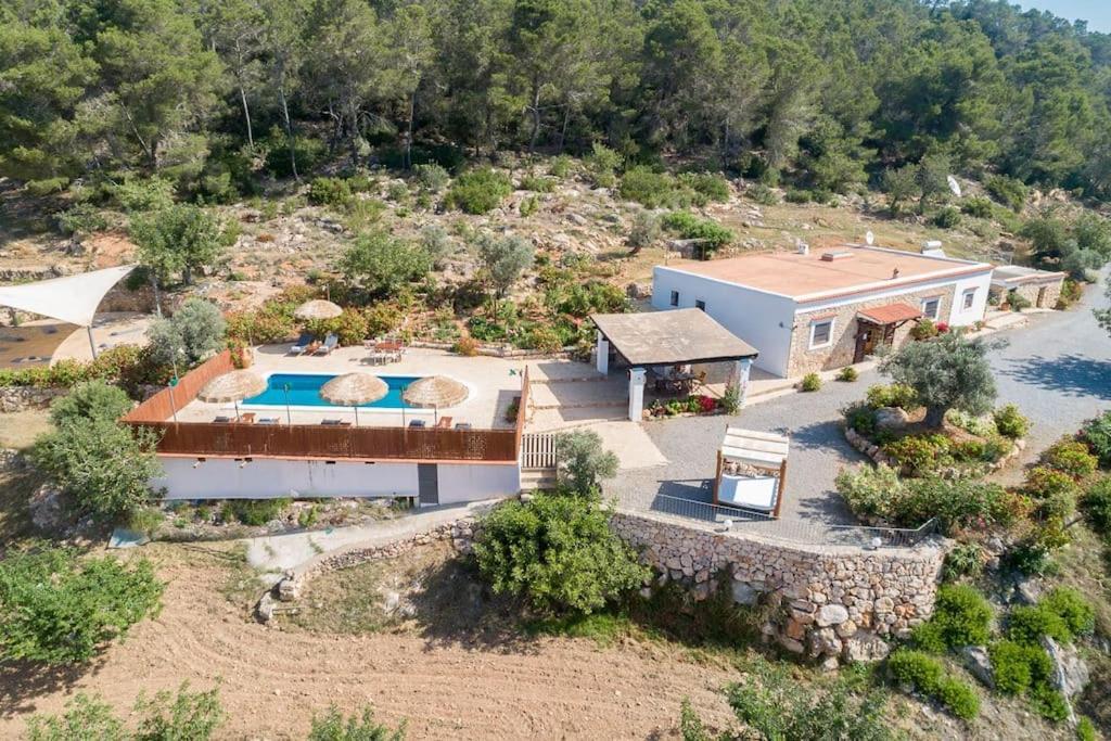 Casa Can Lluc Con Piscina, Jardin Y Vista Al Campo Sant Miquel de Balansat Eksteriør billede