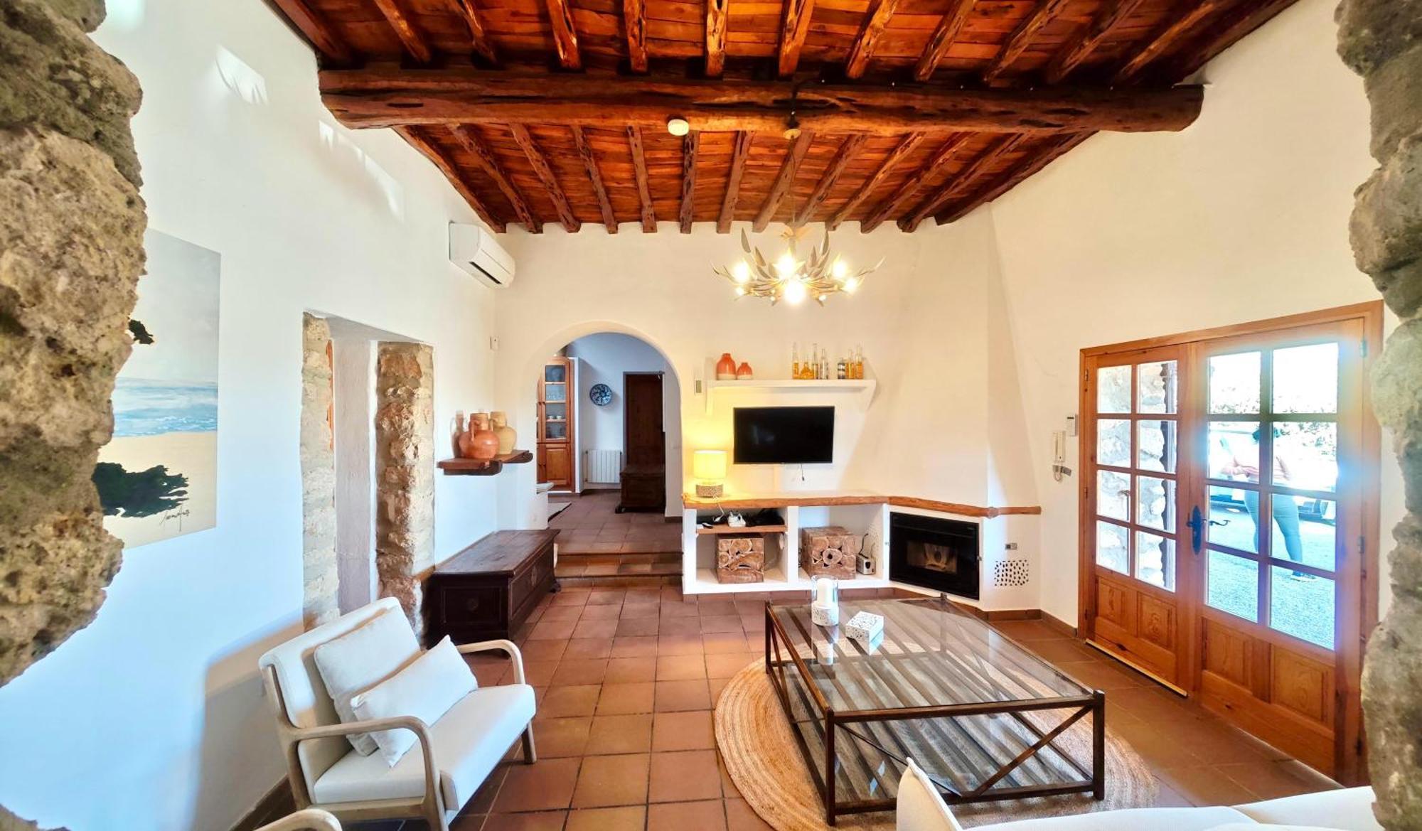 Casa Can Lluc Con Piscina, Jardin Y Vista Al Campo Sant Miquel de Balansat Eksteriør billede