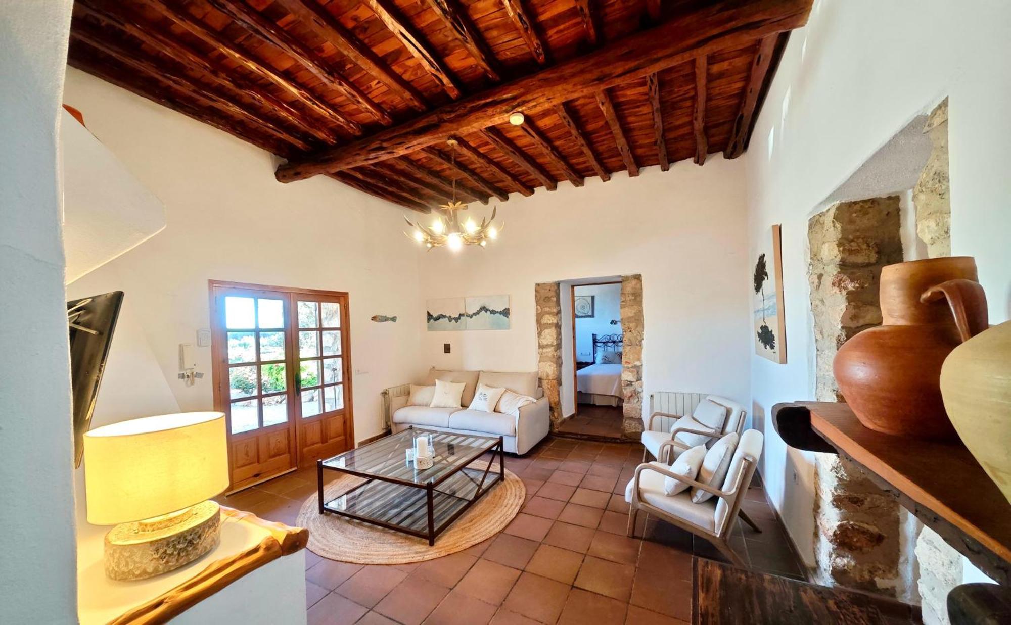 Casa Can Lluc Con Piscina, Jardin Y Vista Al Campo Sant Miquel de Balansat Eksteriør billede