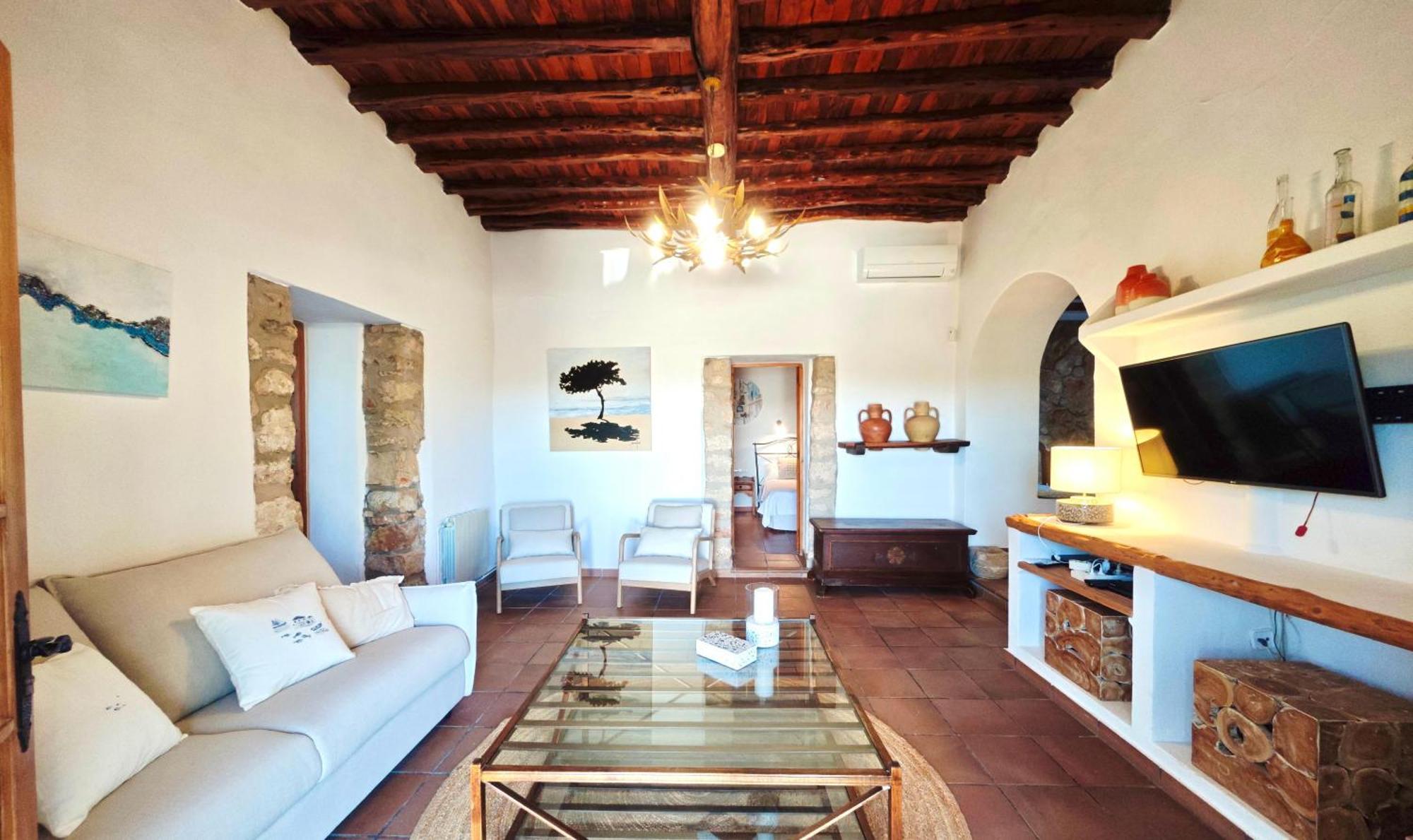 Casa Can Lluc Con Piscina, Jardin Y Vista Al Campo Sant Miquel de Balansat Eksteriør billede
