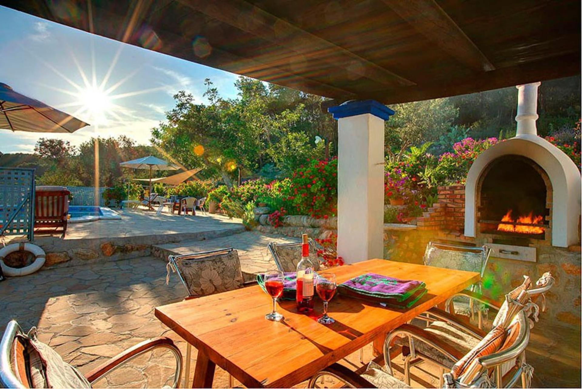 Casa Can Lluc Con Piscina, Jardin Y Vista Al Campo Sant Miquel de Balansat Eksteriør billede